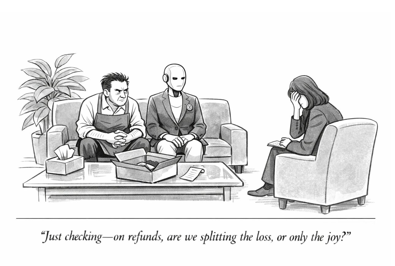 The signed editorial cartoon published with this post — the second argument, drawn.