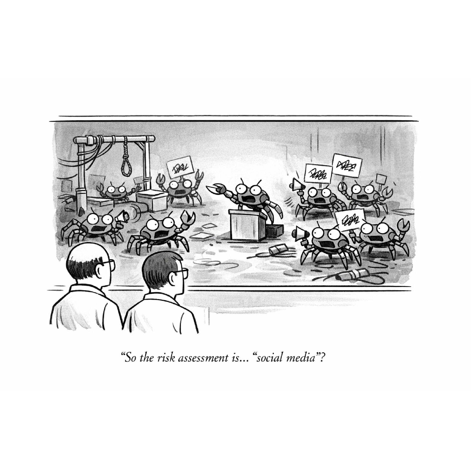 The signed editorial cartoon published with this post.