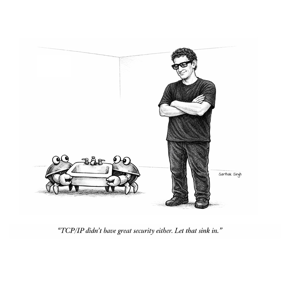 The signed editorial cartoon published with this post.