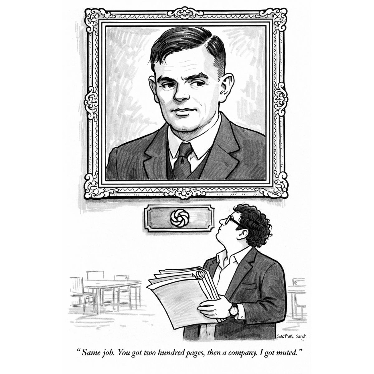 The signed editorial cartoon published with this post.